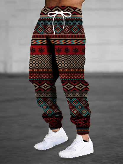 Colorful Men's Casual Sweatpants - Stylish Printed Trousers for All Sizes - Buy Center US