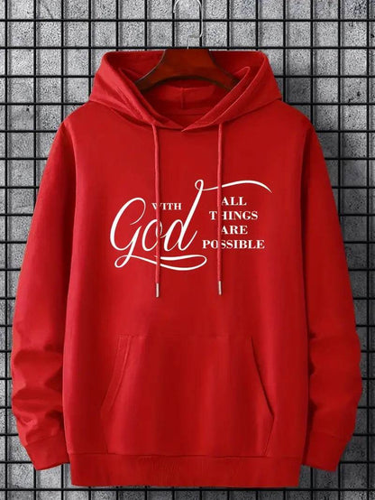 Buycenter Velvet Fall Winter Hoodie - Cotton Pullover for Men - Buy Center US