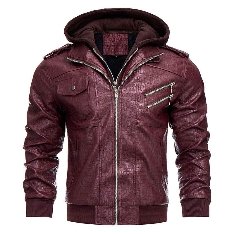 Buycenter Men's PU Leather Coat - Stylish, Retro Winter Jacket - Buy Center US