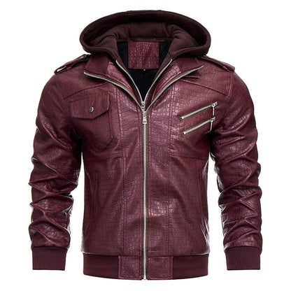 Buycenter Men's PU Leather Coat - Stylish, Retro Winter Jacket - Buy Center US