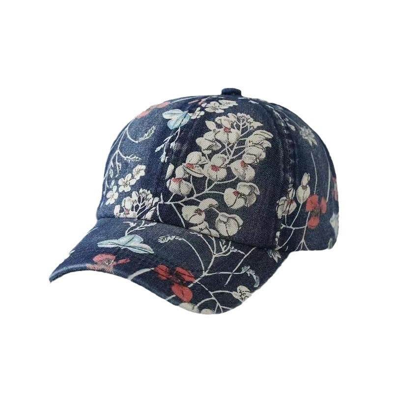 Denim National Advance Flower Printed Baseball Cap - Adjustable and Stylish - Buy Center US