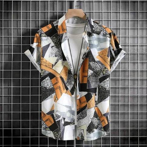 Buycenter Plus Size Casual 3D Short Sleeve Shirt - Summer Fashion - Buy Center US