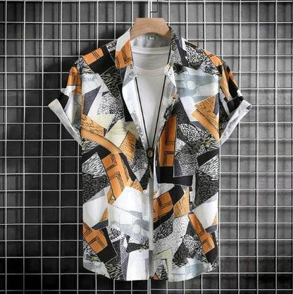 Buycenter Plus Size Casual 3D Short Sleeve Shirt - Summer Fashion - Buy Center US
