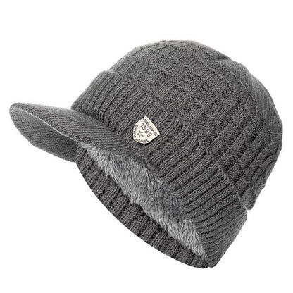 Winter Gradient Color Pullover Hat - Fleece-lined, Breathable Cotton - Buy Center US