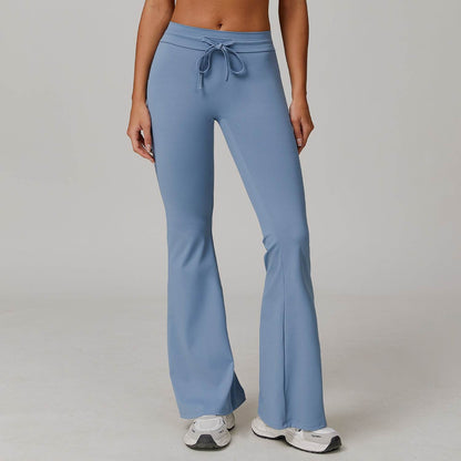 High Waist Sun Protection Bell-Bottom Pants - Breathable & Stylish - Buy Center US