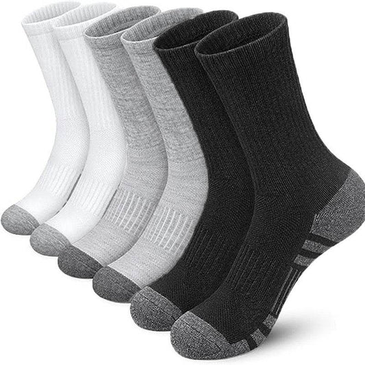 Buycenter Plus Size Color Matching Athletic Socks - Comfortable Mid Tube Design - Buy Center US