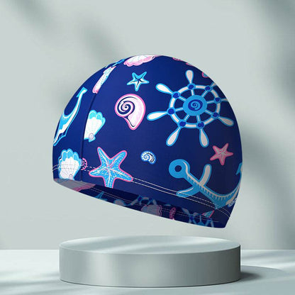 Comfortable High Elastic Swimming Cap - Stylish Patterns for Adults - Buy Center US