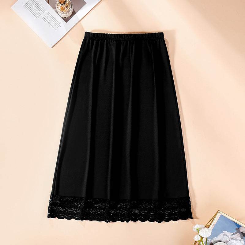 Urban Style Anti-Exposure Half-Length Slip Dress - Long A-Line Skirt - Buy Center US