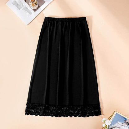 Urban Style Anti-Exposure Half-Length Slip Dress - Long A-Line Skirt - Buy Center US