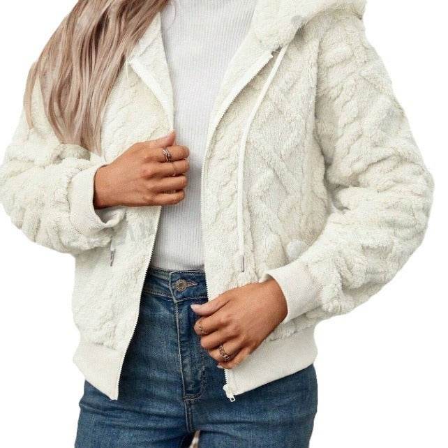 Hooded Knitted Plaid Coat - Japanese Casual Sweater Cardigan - Buy Center US