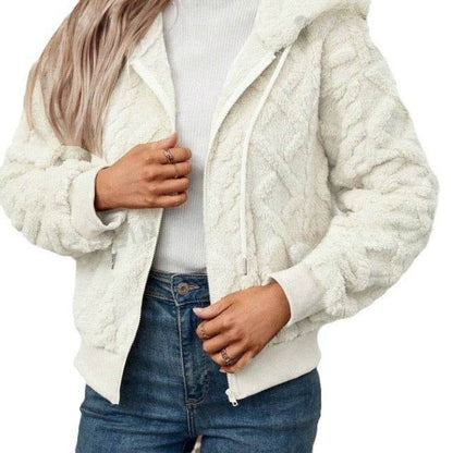 Hooded Knitted Plaid Coat - Japanese Casual Sweater Cardigan - Buy Center US