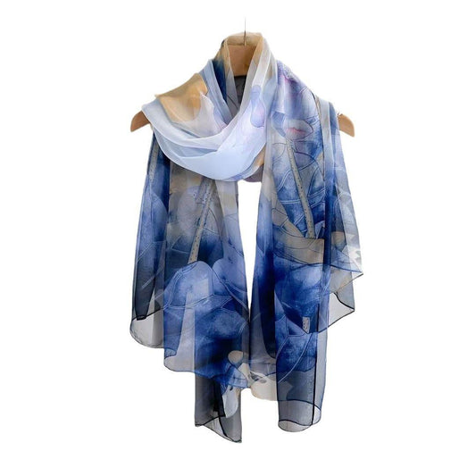 Women's Long Printed Anti-DDoS Scarf - Stylish & Ethnic Design - Buy Center US