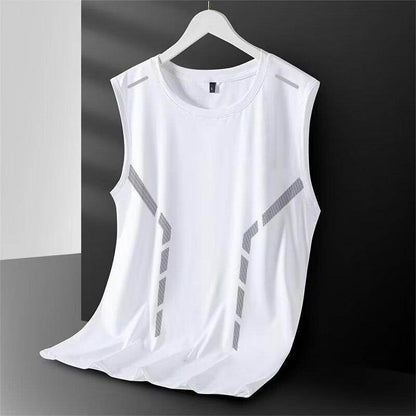 Men's Loose Casual Waistcoat Top - Stylish Pullover in Black & Gray - Buy Center US