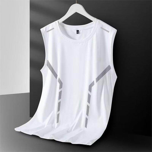 Men's Loose Casual Waistcoat Top - Stylish Pullover in Black & Gray - Buy Center US
