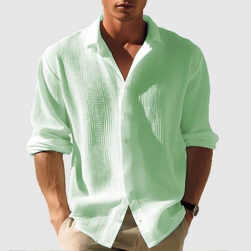 Buycenter Men's Long Sleeve Fashion Tops - Stylish & Comfortable Cotton Apparel - Buy Center US