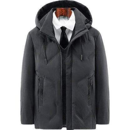 Buycenter Thickened Fleece Lined Winter Coat - Cotton & Polyester Blend - Buy Center US
