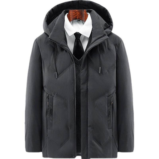 Buycenter Thickened Fleece Lined Winter Coat - Cotton & Polyester Blend - Buy Center US