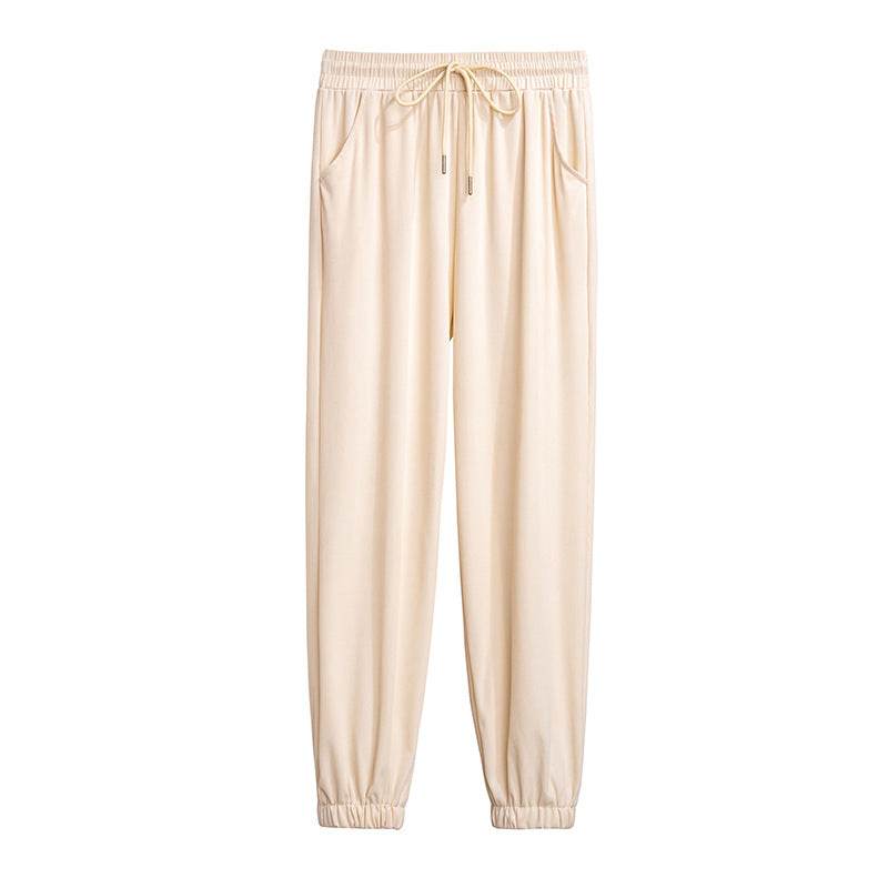 High Waist Loose Cropped Leggings for Women - Ice Silk Comfort Fit - Buy Center US