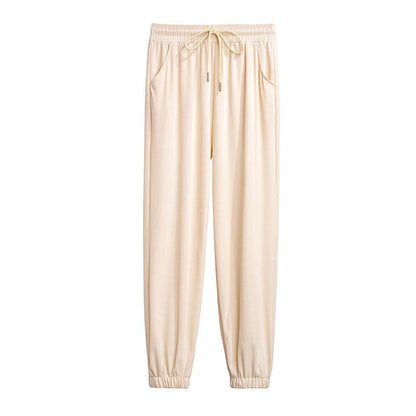 High Waist Loose Cropped Leggings for Women - Ice Silk Comfort Fit - Buy Center US