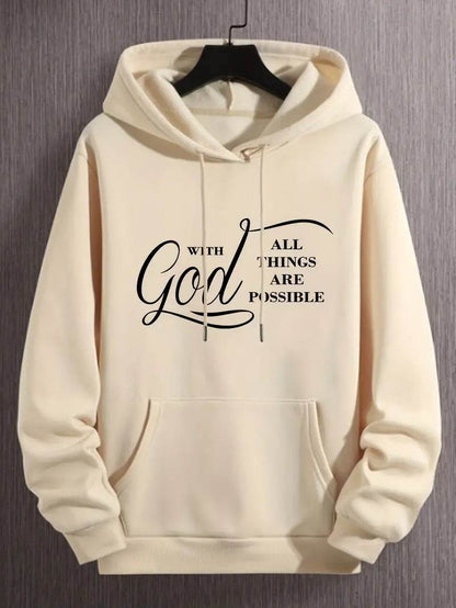 Buycenter Velvet Fall Winter Hoodie - Cotton Pullover for Men - Buy Center US