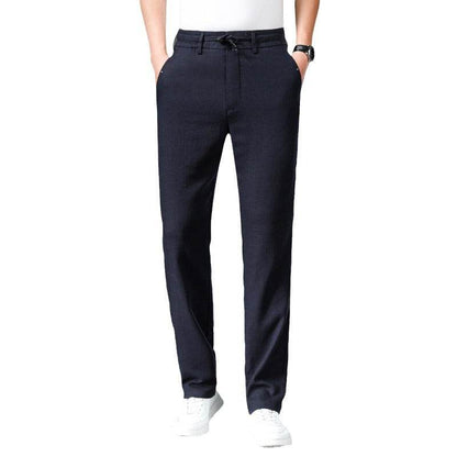 Summer Breathable Loose Straight Pants - Cotton Linen Tencel Blend - Buy Center US