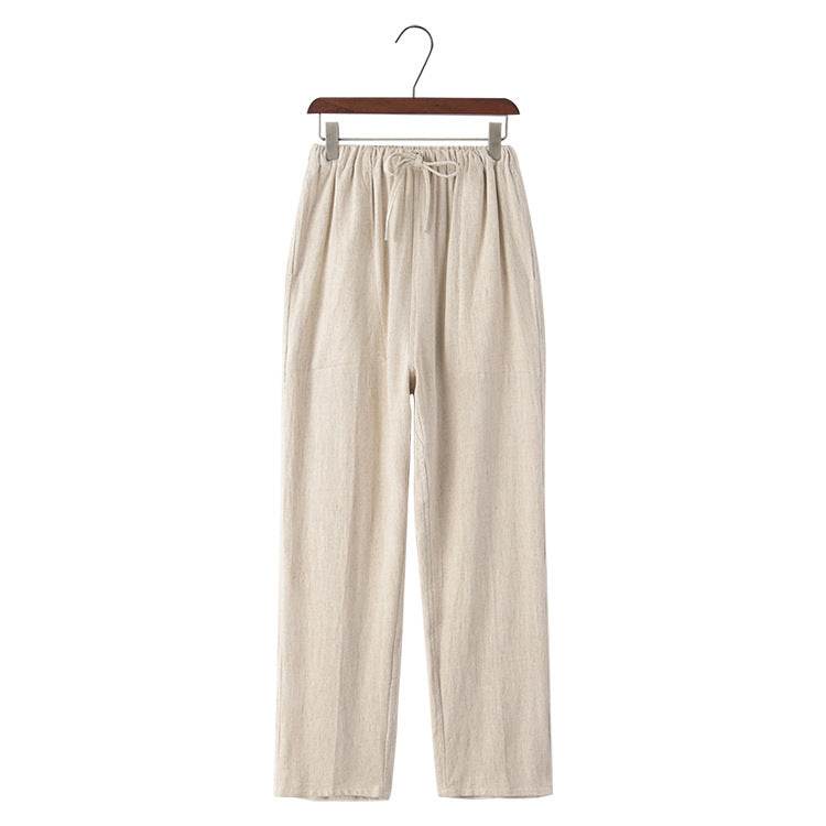 Buycenter Men's Linen Casual Pants - Oversized, Lightweight for Spring - Buy Center US