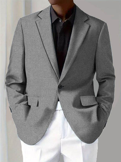 Buycenter Men's Digital Printed Suit Jacket - Stylish & Casual for Spring - Buy Center US