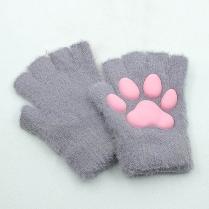 Cute 3D Cat's Paw Gloves - Adorable Animal Pattern, Sun Protection - Buy Center US