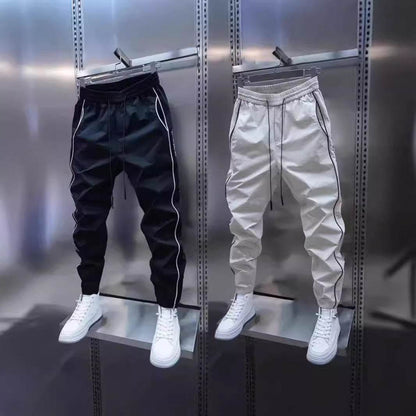 Men's Ankle-Tied Harlan Cargo Pants - Casual, Lightweight Summer Style - Buy Center US