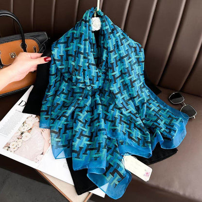 Thin Yourou Begonia Scarf Shawl - Elegant Summer Polyester Wrap - Buy Center US