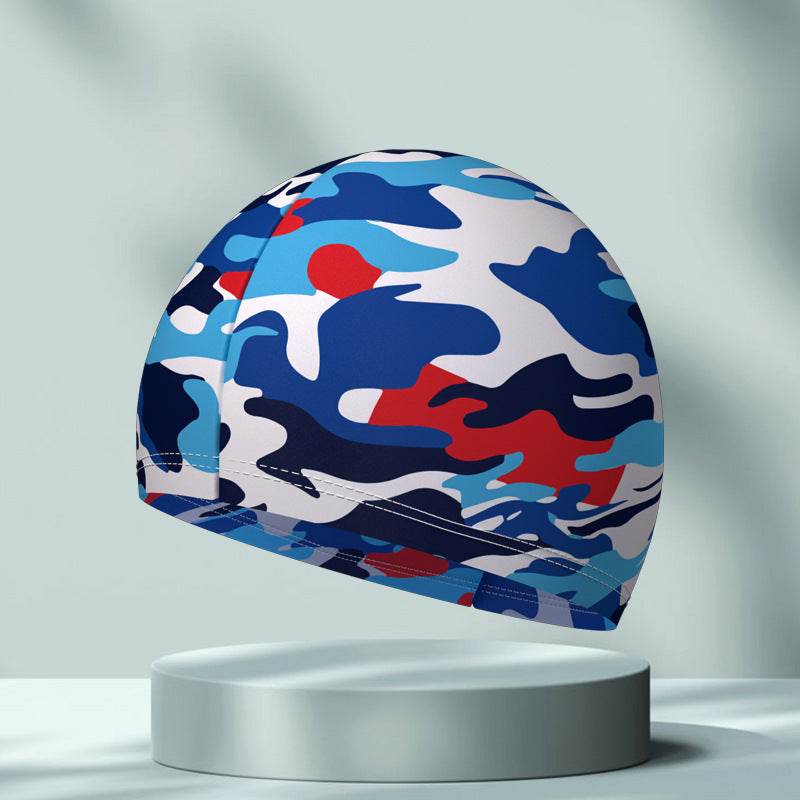 Comfortable High Elastic Swimming Cap - Stylish Patterns for Adults - Buy Center US