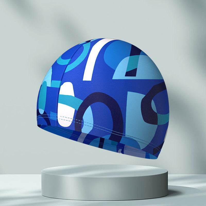 Comfortable High Elastic Swimming Cap - Stylish Patterns for Adults - Buy Center US
