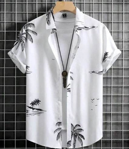 Buycenter Plus Size Casual 3D Short Sleeve Shirt - Summer Fashion - Buy Center US