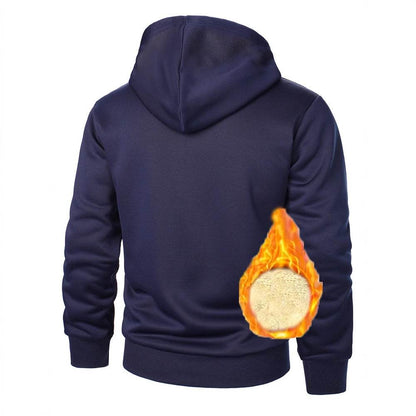 Buycenter Fleece-Lined Men's Sweater - Thickened for Autumn & Winter Comfort - Buy Center US