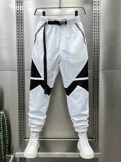 Breathable Men's Casual Banded Pants - Thin, Loose Fit for Comfort - Buy Center US