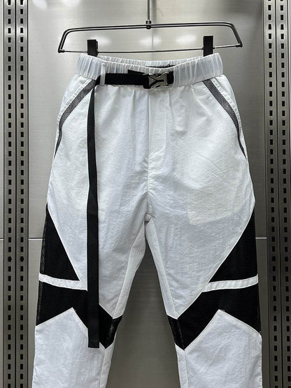 Breathable Men's Casual Banded Pants - Thin, Loose Fit for Comfort - Buy Center US