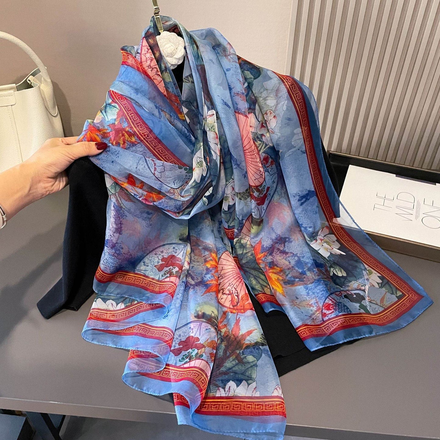 Thin Yourou Begonia Scarf Shawl - Elegant Summer Polyester Wrap - Buy Center US