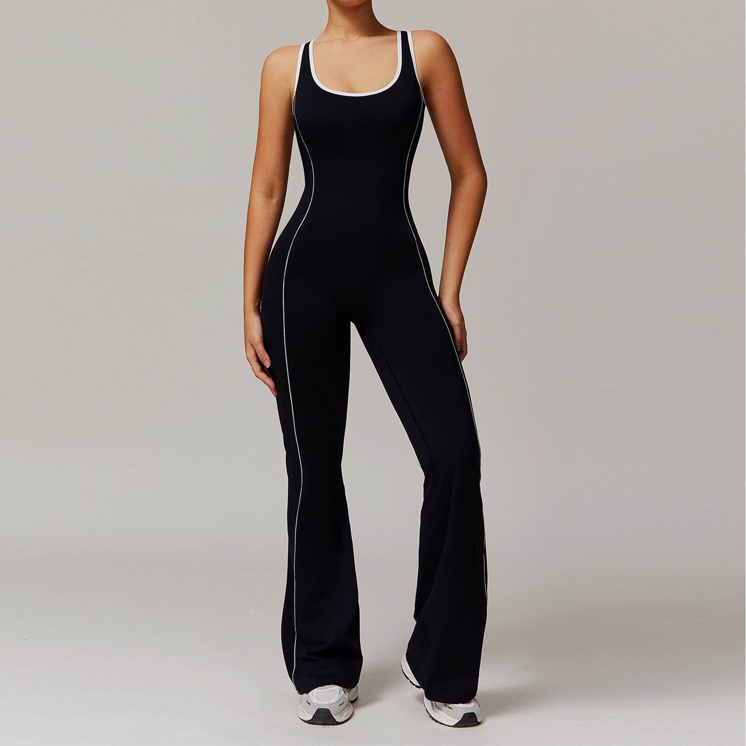 European & American Hollow Beauty Back Jumpsuit - Stylish Yoga Dance Wear - Buy Center US