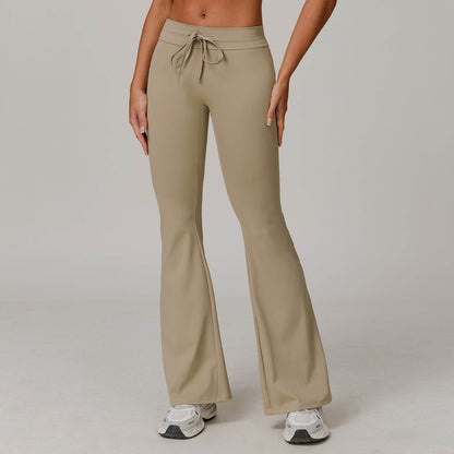 High Waist Sun Protection Bell-Bottom Pants - Breathable & Stylish - Buy Center US
