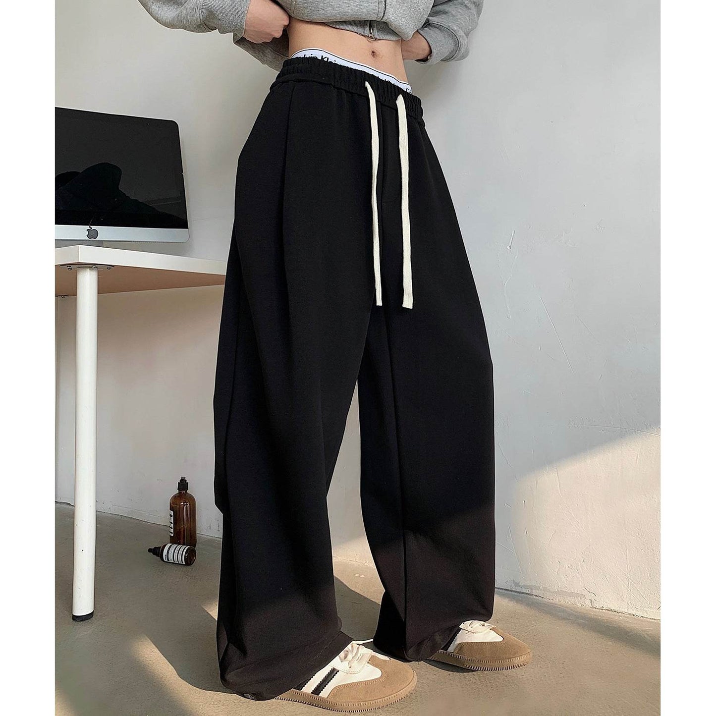 Buycenter Plus Size Fleece-lined Track Pants - Loose Fit, Cozy Comfort - Buy Center US