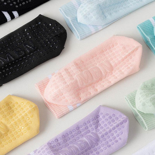 Breathable Non-Slip Sports Stripes Socks for Running - Free Size Cotton - Buy Center US