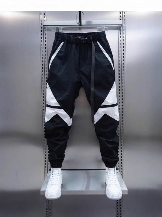 Breathable Men's Casual Banded Pants - Thin, Loose Fit for Comfort - Buy Center US