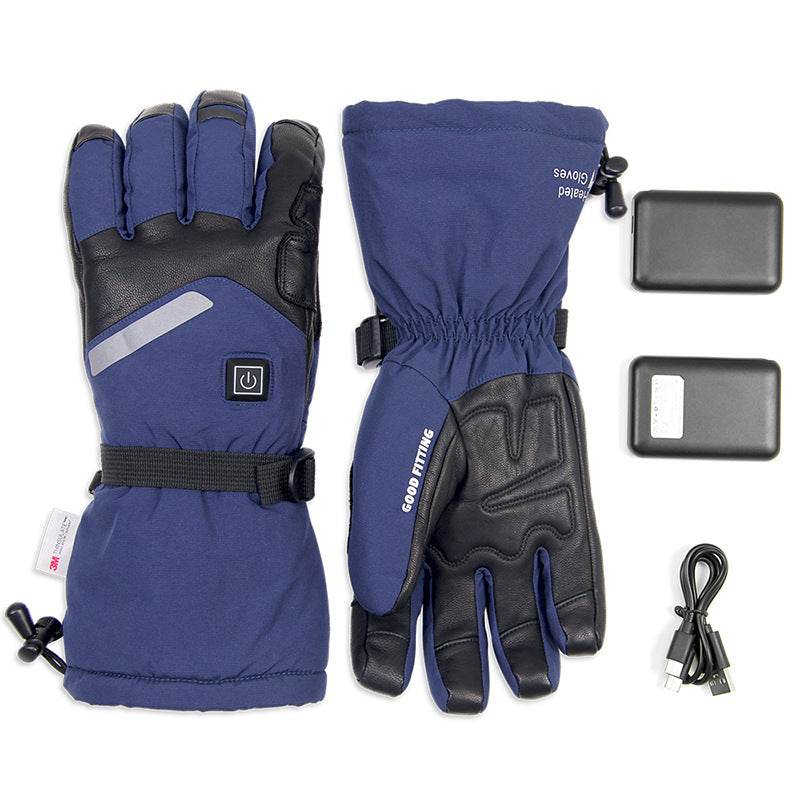 Buycenter Sheepskin Electric Heating Gloves - Smart Touch for Skiing - Buy Center US