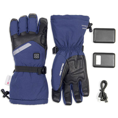 Buycenter Sheepskin Electric Heating Gloves - Smart Touch for Skiing - Buy Center US