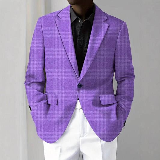 Buycenter Men's Digital Printed Suit Jacket - Stylish & Casual for Spring - Buy Center US
