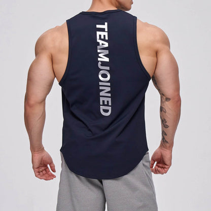 Men's Slim Fit Sleeveless Shirt - Breathable Cotton for Running & Sports - Buy Center US