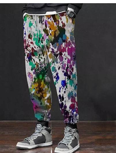 Colorful Men's Casual Sweatpants - Stylish Printed Trousers for All Sizes - Buy Center US