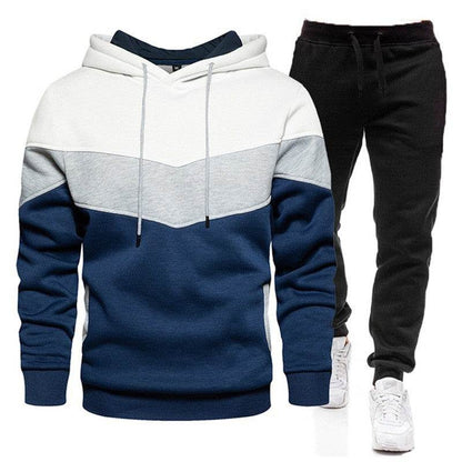 Buycenter Men's Color Matching Hoodie Sportswear Suit - Casual Spring Wear - Buy Center US