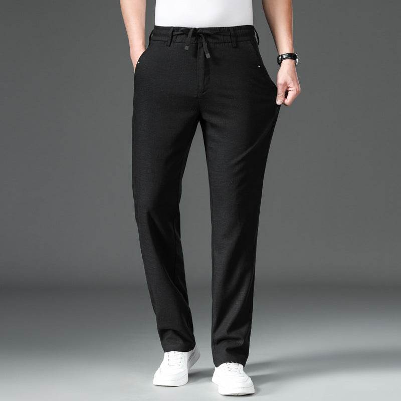Summer Breathable Loose Straight Pants - Cotton Linen Tencel Blend - Buy Center US