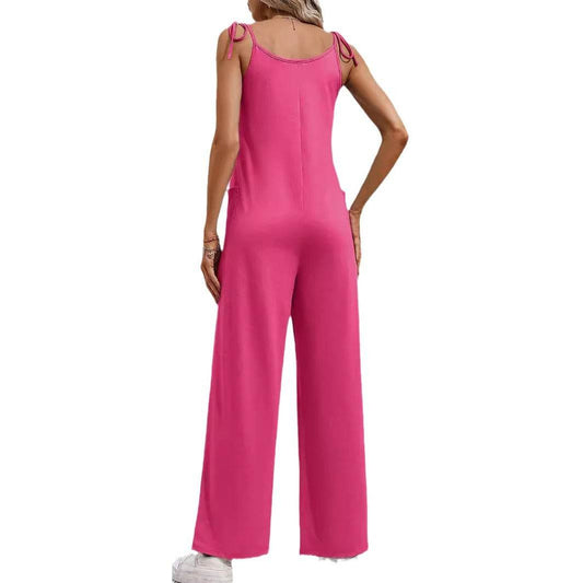 Women's Sling Straight Wide Leg Jumpsuit – Stylish & Comfortable Trousers - Buy Center US